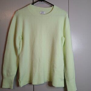 J. Crew Extra Soft Small Light Yellow Crew Neck Sweater (0782A3)